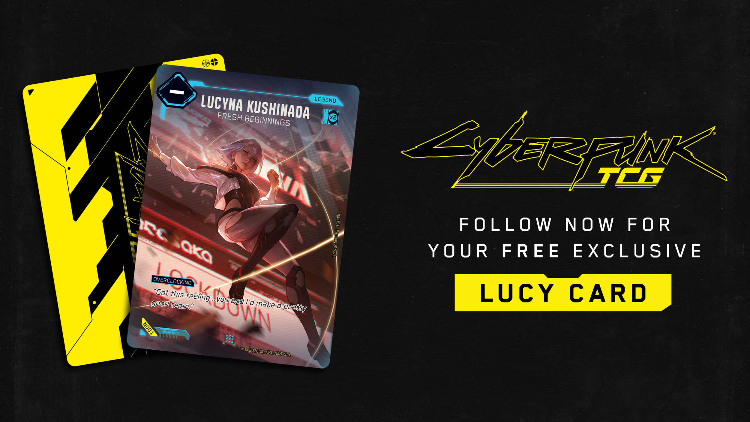 Cyberpunk TCG - Lucy Kushinada Nova Rare Promo (Quelle: WeirdCo)