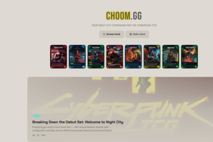 CHOOM.GG — Cyberpunk TCG Companion mit Kartendatenbank und Deckbuilder