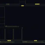 Cyberpunk TCG - Playmat Layout fuer Organized Play (Quelle: cyberpunktcg.com)