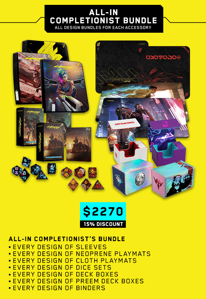 Cyberpunk TCG All-In Completionist Bundle