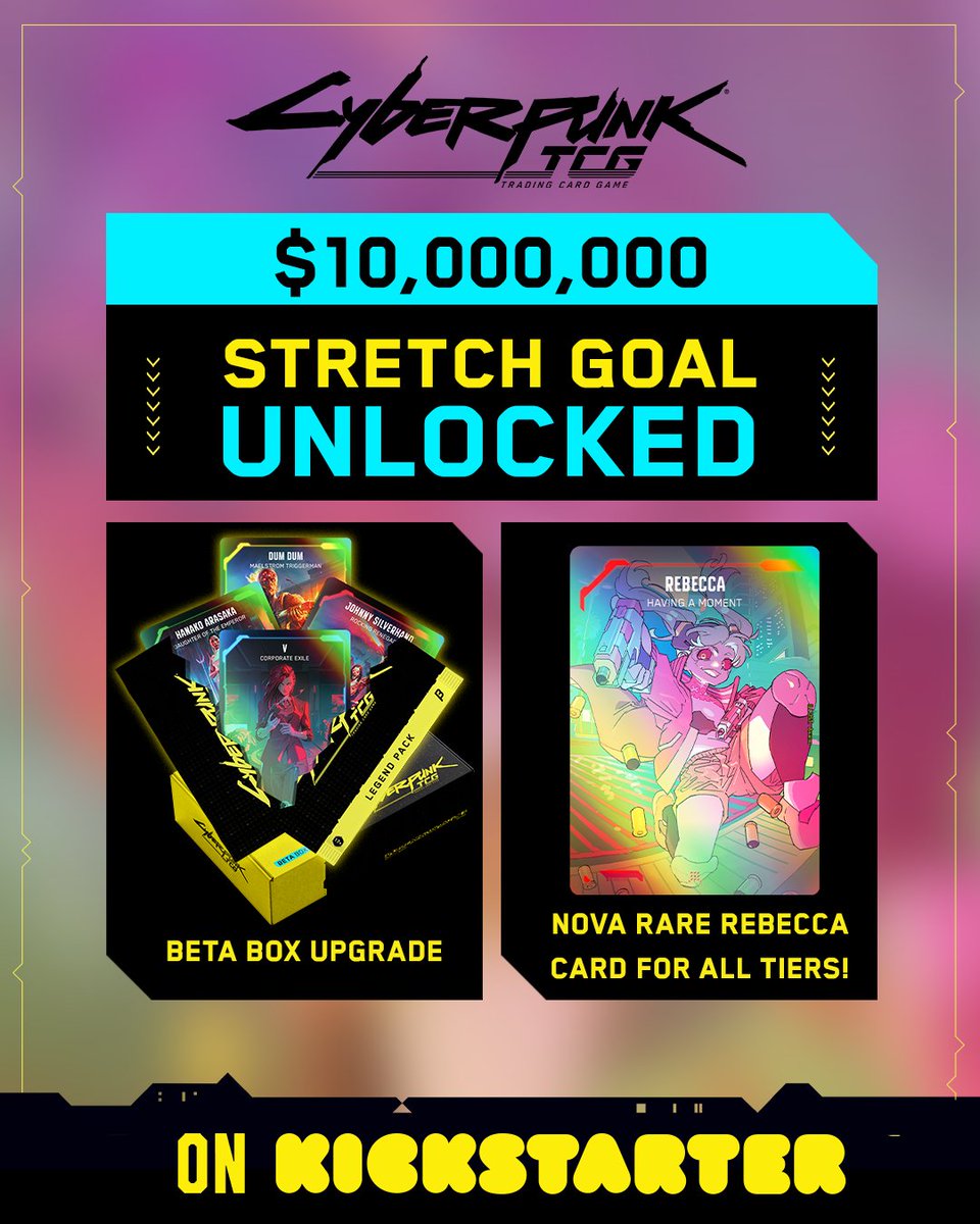 Cyberpunk TCG - Beta Box Upgrade mit neuen Legends (Quelle: WeirdCo/Kickstarter)