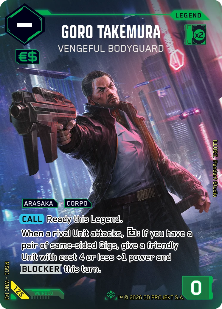 Goro Takemura - Vengeful Bodyguard - Epic Rare