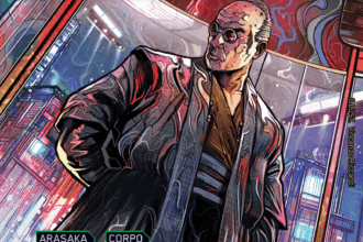 Cyberpunk TCG - Saburo Arasaka Karte aus Welcome to Night City (Quelle: cyberpunktcg.com)