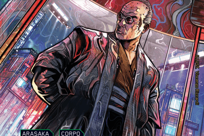 Cyberpunk TCG - Saburo Arasaka Karte aus dem Embracing Power Starter Deck (Quelle: cyberpunktcg.com / WeirdCo)