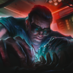 Cyberpunk TCG - Viktor Vektor Karte aus dem Beta-Regelwerk (Quelle: WeirdCo)