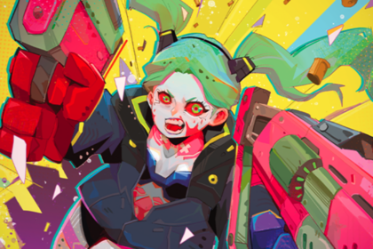 Cyberpunk TCG - Rebecca: Having a Moment Foil-Promo Artwork (Quelle: WeirdCo/CDPR)