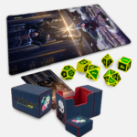 Cyberpunk TCG - The Moment Premium Accessory Bundle mit Adam-Smasher- und Rebecca-Nova-Rare-Diptychon (Quelle: CD PROJEKT RED Gear Store)