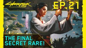 Cyberpunk TCG - Cyberdeck Podcast Episode 21, in der die letzte Secret Rare enthuellt wird (Quelle: Cyberpunk TCG YouTube)