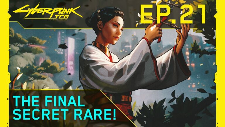 Cyberpunk TCG - Cyberdeck Podcast Episode 21, in der die letzte Secret Rare enthuellt wird (Quelle: Cyberpunk TCG YouTube)