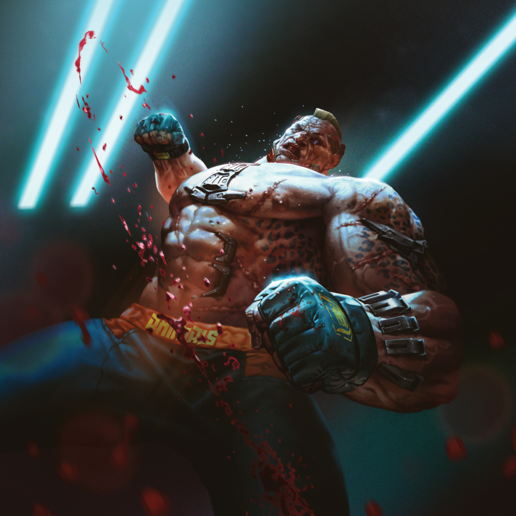 Cyberpunk TCG - Artwork Animals Wrecker aus der Ankuendigung des Turnier-Software-Partners (Quelle: WeirdCo Dev Blog)