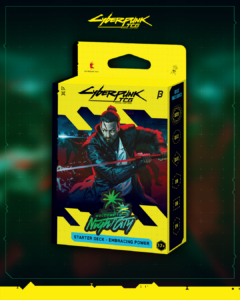 Cyberpunk TCG - Embracing Power Starter Deck aus Welcome to Night City (Quelle: WeirdCo Dev Blog)