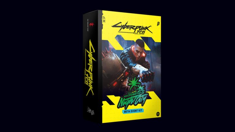 Cyberpunk TCG Beta Event Kit - Werbemotiv zu den Beta-Events im September (Quelle: Holocafe Duesseldorf / WeirdCo)