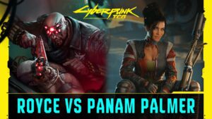 Cyberpunk TCG - Constructed-Duell Royce (Maelstrom) gegen Pepe Panam, Thumbnail des offiziellen Gameplay-Videos (Quelle: Cyberpunk TCG YouTube)