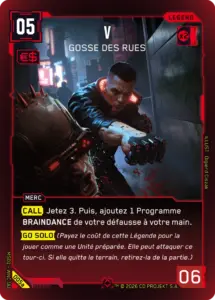 Cyberpunk TCG - franzoesische Kartenfassung V: Gosse Des Rues (Quelle: offizielle Kartendatenbank cyberpunktcg.com)