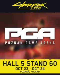 Cyberpunk TCG - Ankündigung Poznań Game Arena 2026 (Quelle: Cyberpunk TCG auf Bluesky)